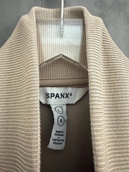 SPANX AIRESSENTIALS PIQUE SLEEVELESS MOCKNECK JUMPSUIT L B3360 - Picture 8 of 8